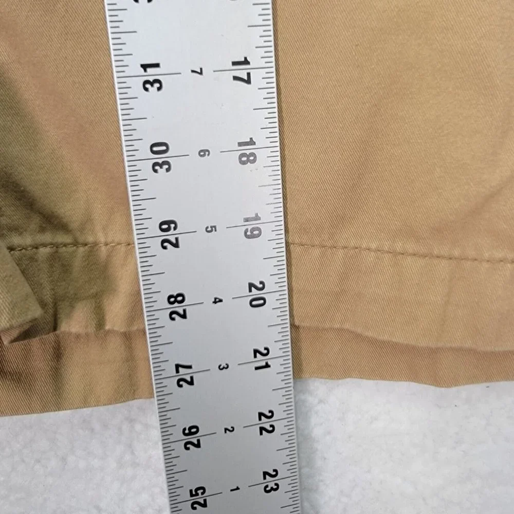 St. John's Bay Brown Pure Cotton High Rise Classic Preppy Chino Shorts